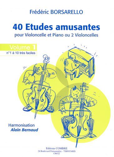 copertina Etudes amusantes (40) Vol.1 (1  10) Combre