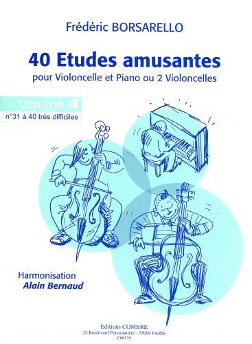 copertina Etudes amusantes (40) Vol.4 (31  40) Combre