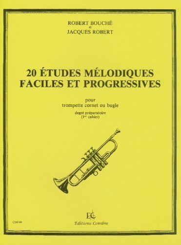 copertina Etudes mlodiques faciles et progressives (20) Vol.1 Combre