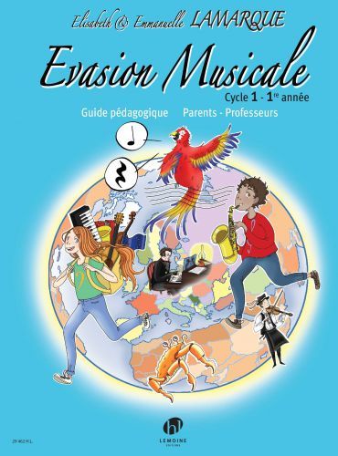 copertina Evasion musicale : cycle 1 (1re anne) - Guide pdagogique Editions Henry Lemoine