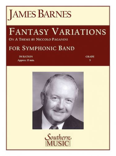 copertina Fantasy Variations On A Theme Of Paganini Southern Music Company