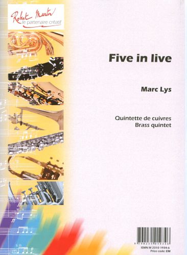 copertina FIVE IN LIVE Editions Robert Martin