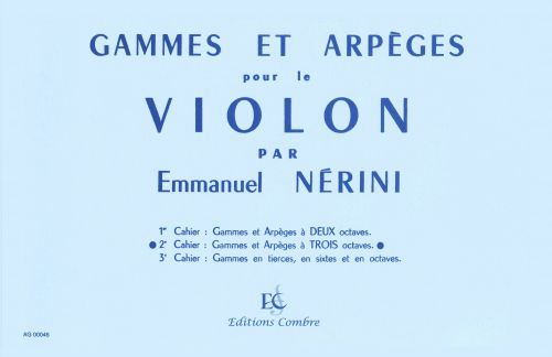 copertina Gammes et arpges Vol.2 ( 3 octaves) Combre