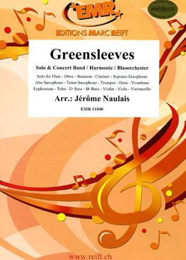 copertina Greensleeves avec instrument SOLO Marc Reift
