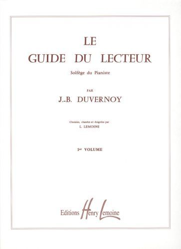 copertina Guide du lecteur Vol.1 Editions Henry Lemoine