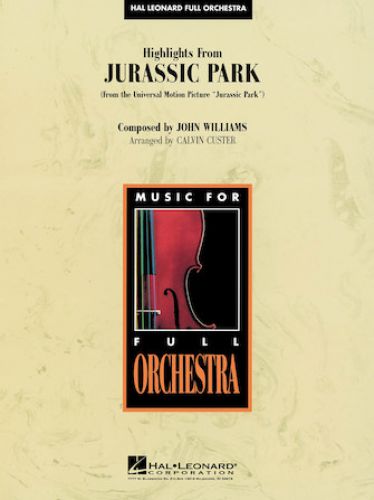 copertina Highlights from Jurassic Park Hal Leonard