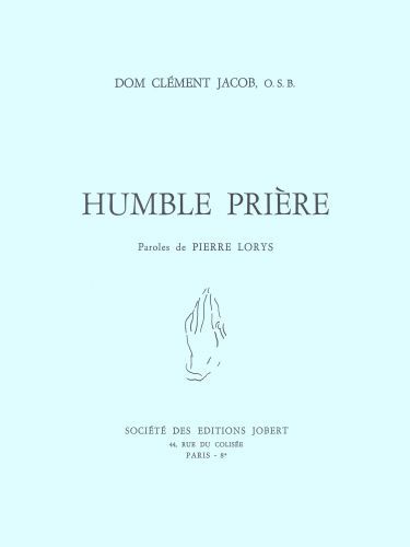 copertina Humble prire Jobert