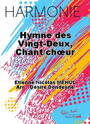 copertina Hymne des Vingt-Deux, Chant/chur Robert Martin