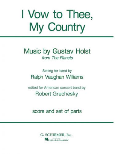 copertina I Vow to Thee, My Country Schirmer