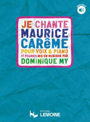 copertina Je chante Maurice Carême Editions Henry Lemoine