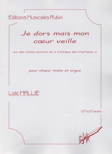 copertina Je dors mais mon cur veille pour chur mixte et orgue Rubin