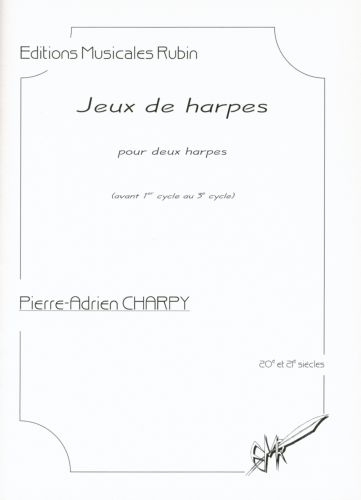 copertina Jeux de harpes pour deux harpes Martin Musique