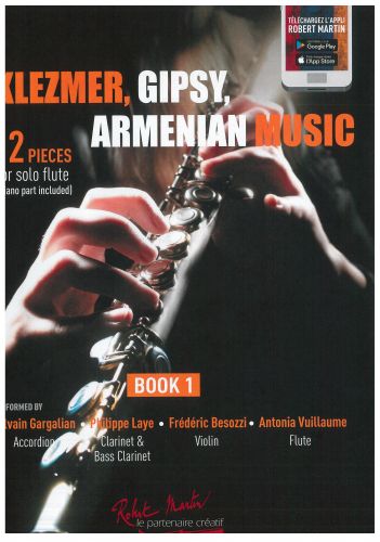 copertina KLEZMER, GIPSY, ARMENIAN MUSIC FLUTE BOOK 1 Robert Martin