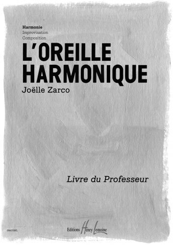copertina L'oreille harmonique Vol.1 Harmonie - livre du professeur Editions Henry Lemoine
