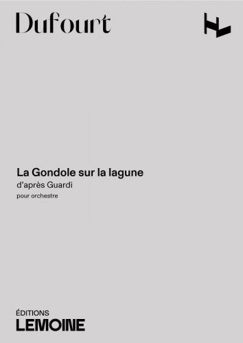 copertina La Gondole sur la lagune d'aprs Guardi Editions Henry Lemoine