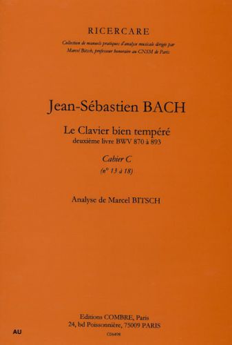 copertina Le Clavier bien tempr 2e livre, cahier C n13  18 Combre
