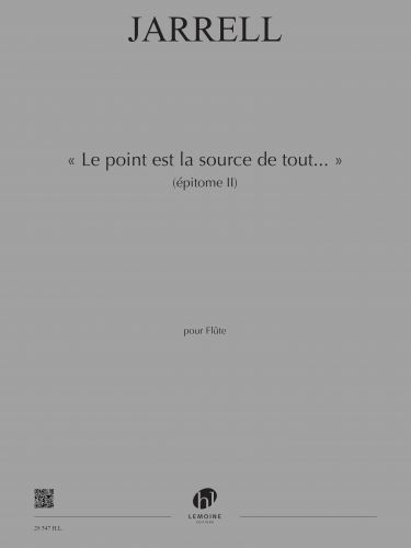 copertina Le point est la source de tout... (Epitome II) Editions Henry Lemoine