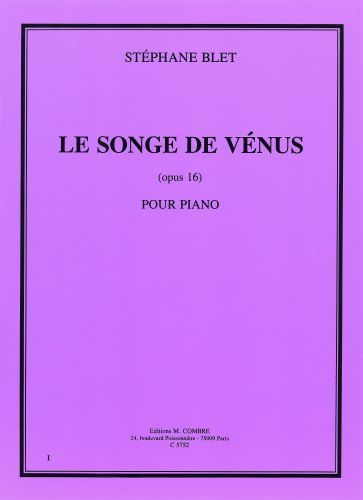 copertina Le Songe de v�nus Op.16 Combre