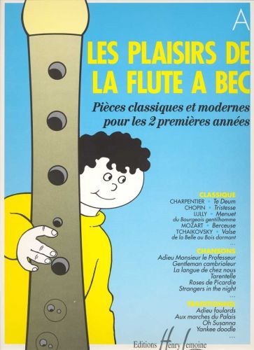 copertina Les Plaisirs de la flte  bec Editions Henry Lemoine