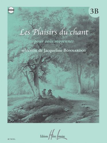 copertina Les Plaisirs du chant Vol.3B Editions Henry Lemoine
