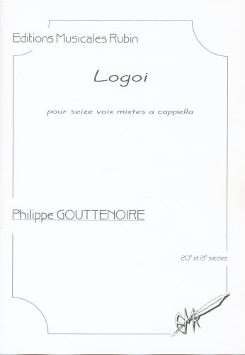 copertina Logoi  pour seize voix mixtes a cappella (Le prix comprend 17 exemplaires de la partition ) Rubin