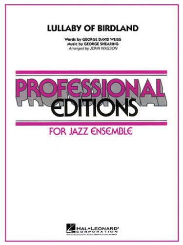 copertina Lullaby of Birdland Hal Leonard