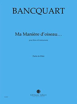 copertina Ma manière d'oiseau Jobert