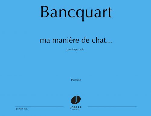 copertina Ma manière de chat Jobert