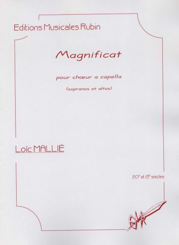 copertina Magnificat pour chur a cappella (sopranos et altos) Rubin