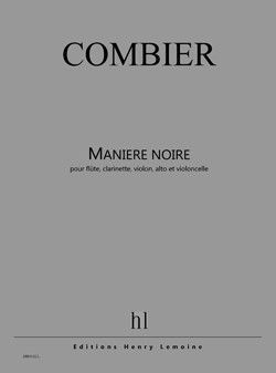 copertina Manire noire Editions Henry Lemoine