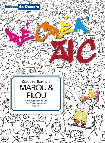 copertina Marou & Filou pour 2 guitares & violon alto DA CAMERA