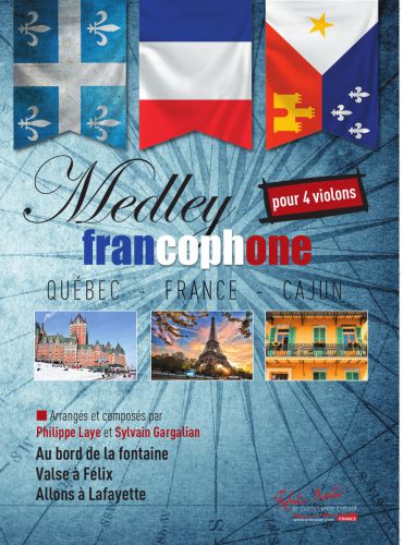 copertina MEDLEY FRANCOPHONE pour 4 Violons Editions Robert Martin