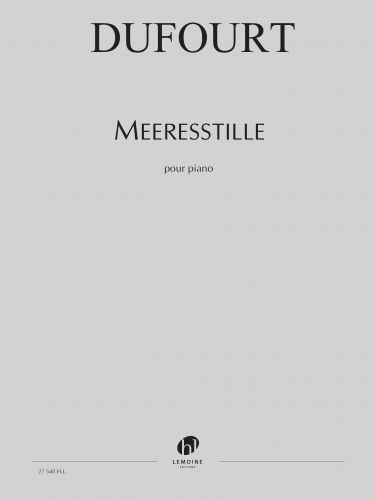 copertina Meeresstille Editions Henry Lemoine