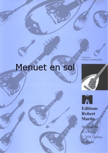 copertina Menuet En Sol Robert Martin