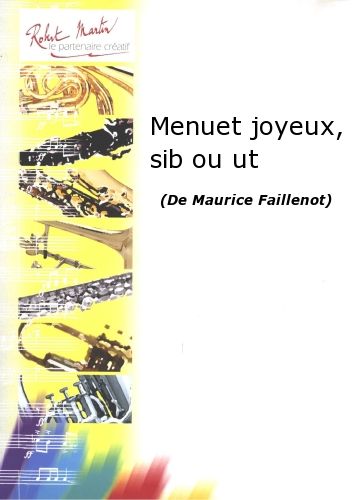 copertina Menuet Joyeux, Sib ou Ut Robert Martin