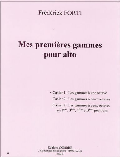 copertina Mes premières gammes Vol.1 : gammes à 1 octave Combre