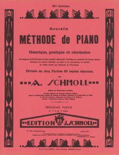 copertina Méthode de piano Vol.3 Combre