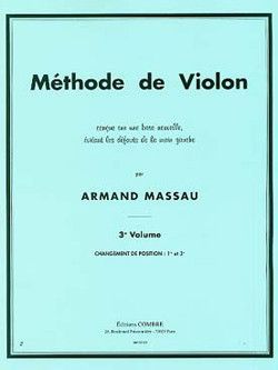 copertina Mthode de violon Vol.3 (1e et 3e positions) Combre