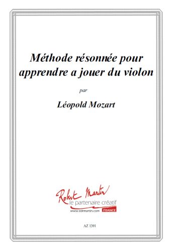 copertina Methode Raisonnee Pour Apprendre a Jouer du Violon Robert Martin