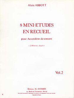 copertina Mini études (8) Vol.2 (9 à 16) Combre
