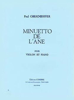 copertina Minuetto de l'ne Combre