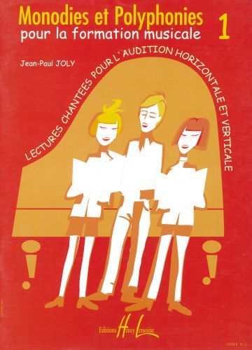 copertina Monodies et polyphonies Vol.1 Editions Henry Lemoine