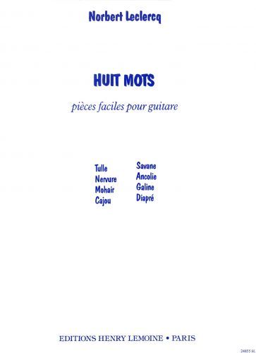 copertina Mots (8) Editions Henry Lemoine