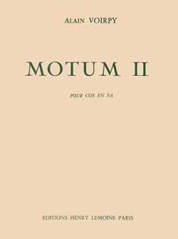 copertina Motum II Editions Henry Lemoine