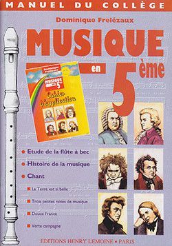 copertina Musique en 5�me Editions Henry Lemoine