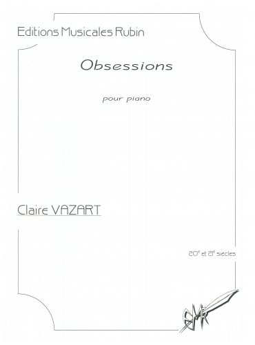 copertina Obsessions pour piano Martin Musique