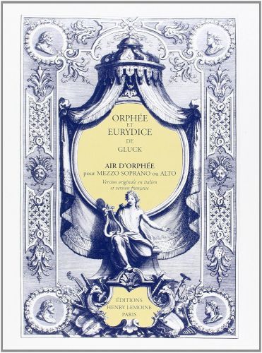 copertina Orphe et Euridice n12 J'ai perdu mon Eurydice Editions Henry Lemoine