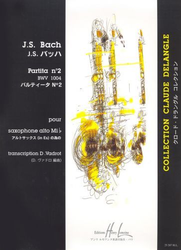 copertina Partita n2 BWV1004 Editions Henry Lemoine