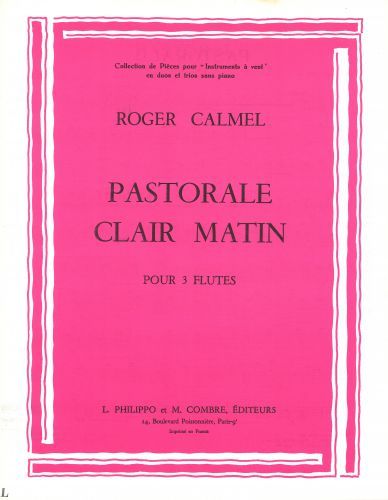 copertina Pastorale - Clair matin Combre