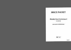 copertina Perspectivae Sintagma I (Canons) Editions Henry Lemoine